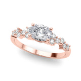 Ov Center East To West Engagement Ring (51232-E)