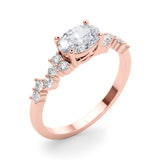 Ov Center East To West Engagement Ring (51232-E)