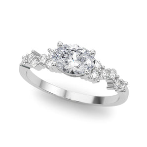 Ov Center East To West Engagement Ring (51232-E)