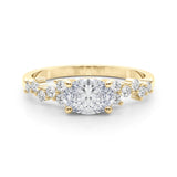 Ov Center East To West Engagement Ring (51232-E)
