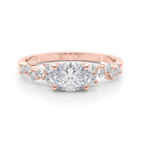 Ov Center East To West Engagement Ring (51232-E)
