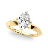 Knife Edge Solitaire Eng Ring Engagement Ring (51242-E)