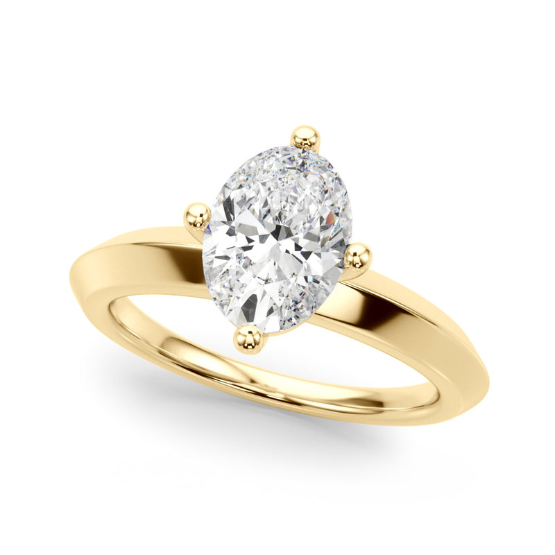 Knife Edge Solitaire Eng Ring Engagement Ring (51242-E)