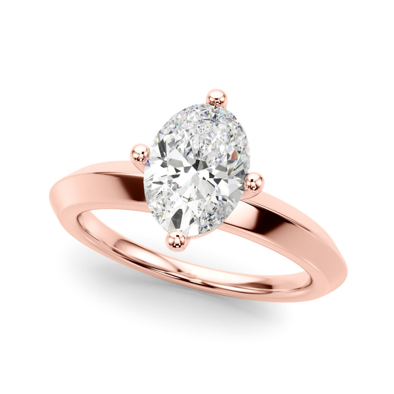 Knife Edge Solitaire Eng Ring Engagement Ring (51242-E)