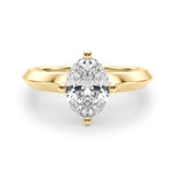Knife Edge Solitaire Eng Ring Engagement Ring (51242-E)