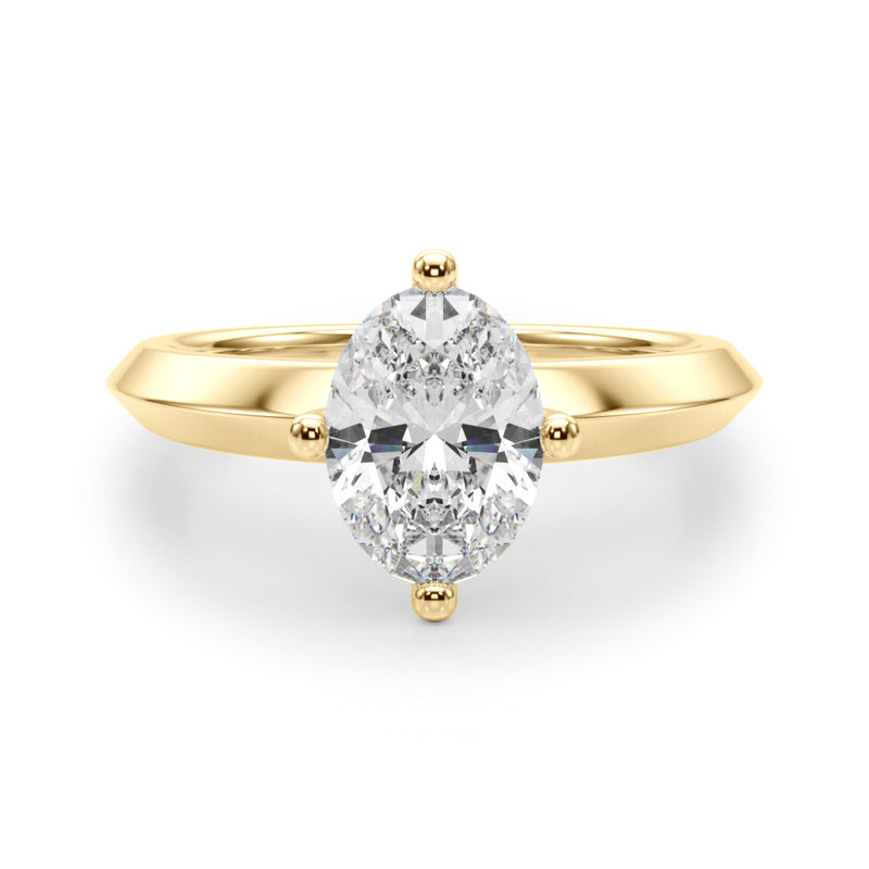 Knife Edge Solitaire Eng Ring Engagement Ring (51242-E)