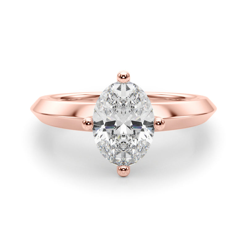 Knife Edge Solitaire Eng Ring Engagement Ring (51242-E)