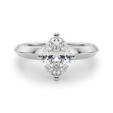 Knife Edge Solitaire Eng Ring Engagement Ring (51242-E)