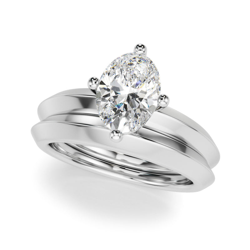 Knife Edge Solitaire Eng Ring Engagement Ring (51242-E)