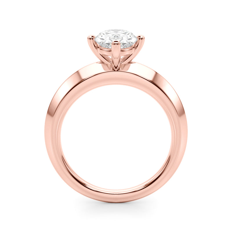 Knife Edge Solitaire Eng Ring Engagement Ring (51242-E)