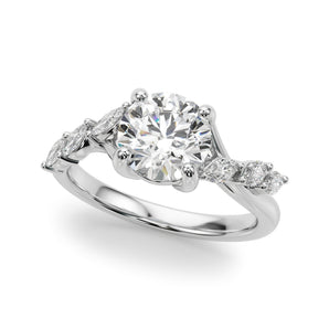 Round Engagement Ring