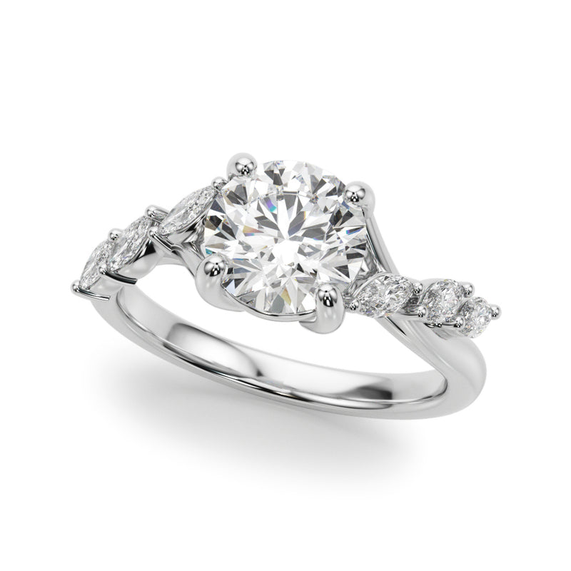 Round Engagement Ring