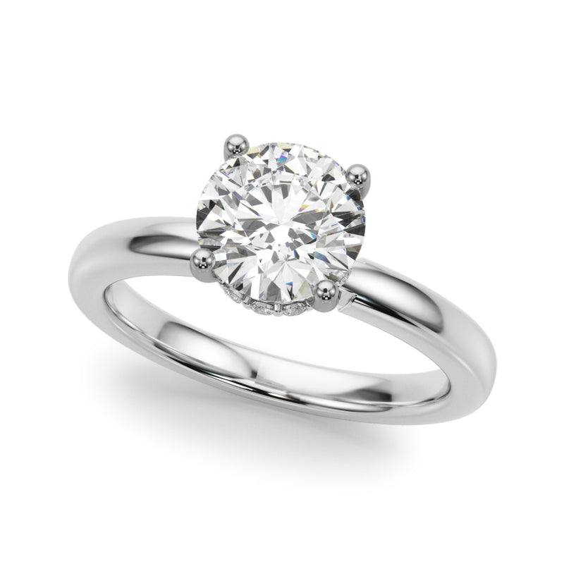Round Engagement Ring