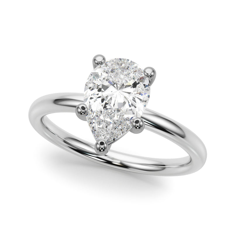 Pear Shape Solitaire Engagement Ring