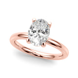 Oval Solitaire Engagement Ring (51271-E)