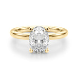 Oval Solitaire Engagement Ring (51271-E)