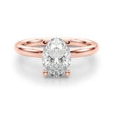 Oval Solitaire Engagement Ring (51271-E)