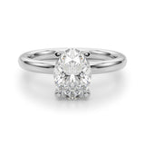 Oval Solitaire Engagement Ring (51271-E)