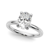 Oval Solitaire Engagement Ring (51271-E)