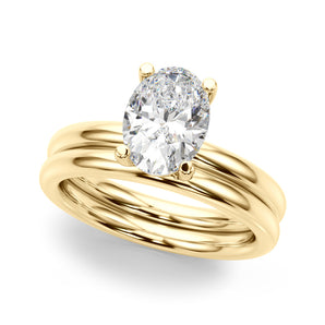 Oval Solitaire Engagement Ring (51271-E)