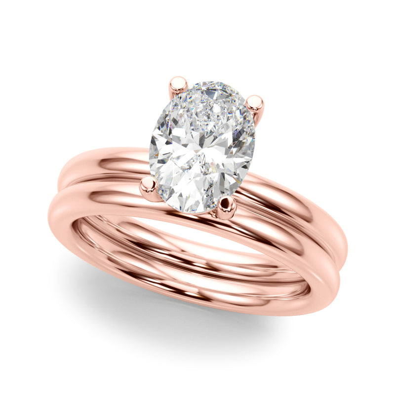 Oval Solitaire Engagement Ring (51271-E)