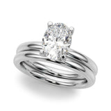 Oval Solitaire Engagement Ring (51271-E)