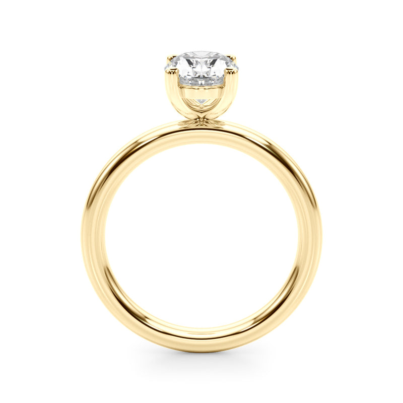 Oval Solitaire Engagement Ring (51271-E)