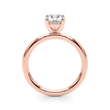 Oval Solitaire Engagement Ring (51271-E)