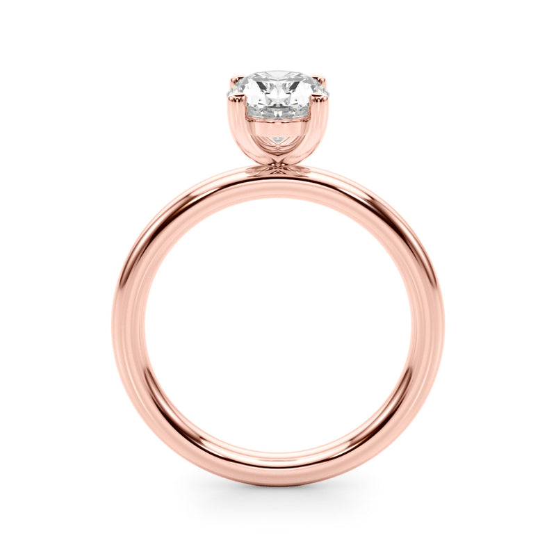 Oval Solitaire Engagement Ring (51271-E)