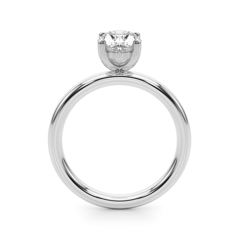 Oval Solitaire Engagement Ring (51271-E)