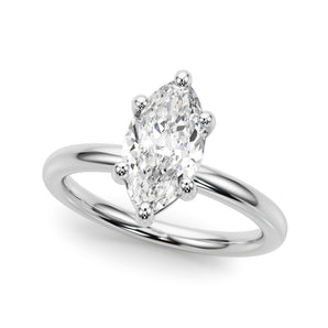 Marquise Solitaire Engagement Ring (51272-E)