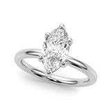 Marquise Solitaire Engagement Ring (51272-E)