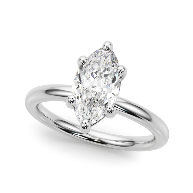 Marquise Solitaire Engagement Ring (51272-E)