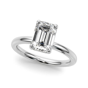 Emerald Cut Solitaire Engagement Ring