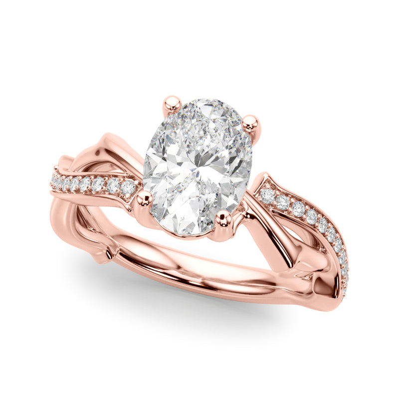 Ov Center Engagement Ring (51285-E)