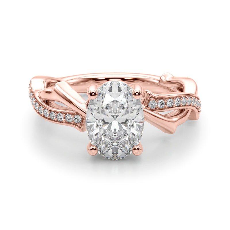Ov Center Engagement Ring (51285-E)