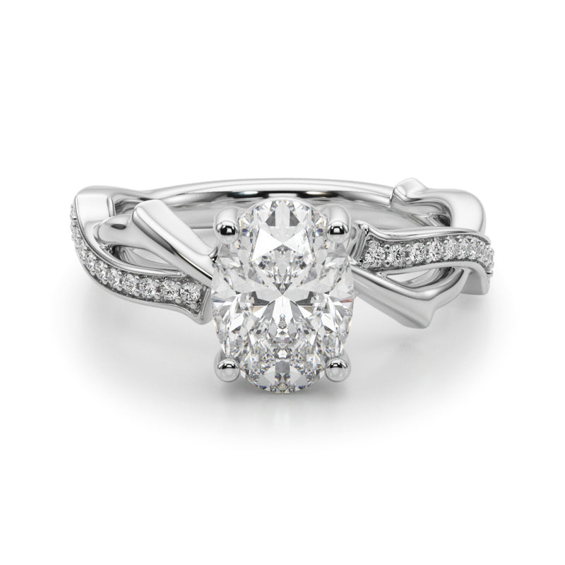 Ov Center Engagement Ring (51285-E)