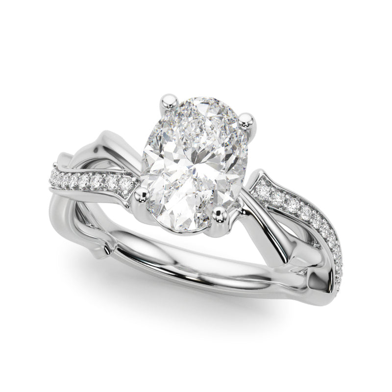 Ov Center Engagement Ring (51285-E)