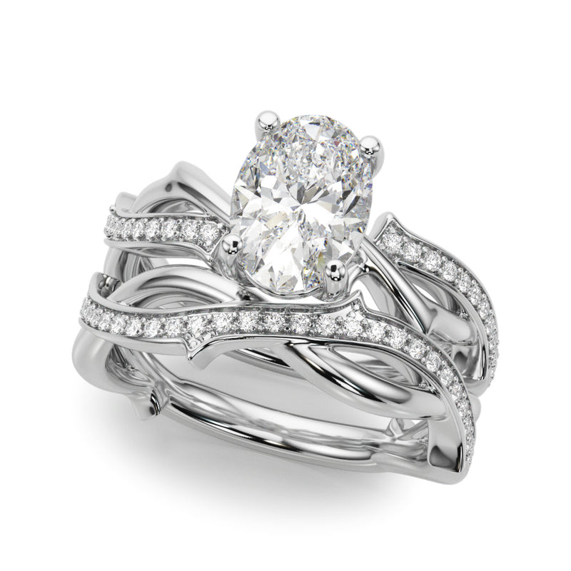 Ov Center Engagement Ring (51285-E)