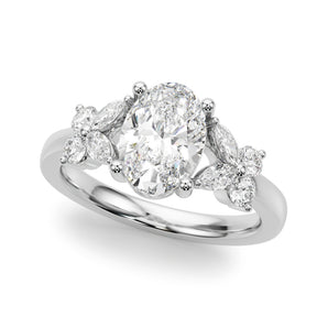 Oval Ov Rd Sides Engagement Ring