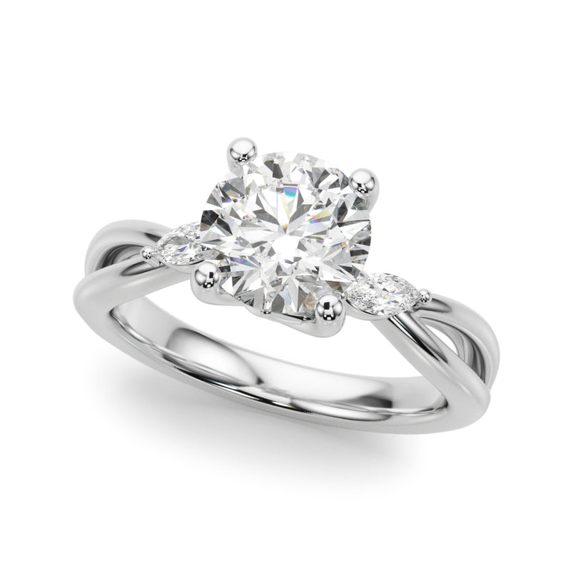 Round Rd Sides Engagement Ring