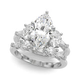Tapered Baguette & Oval Sides Engagement Ring (51301-E)