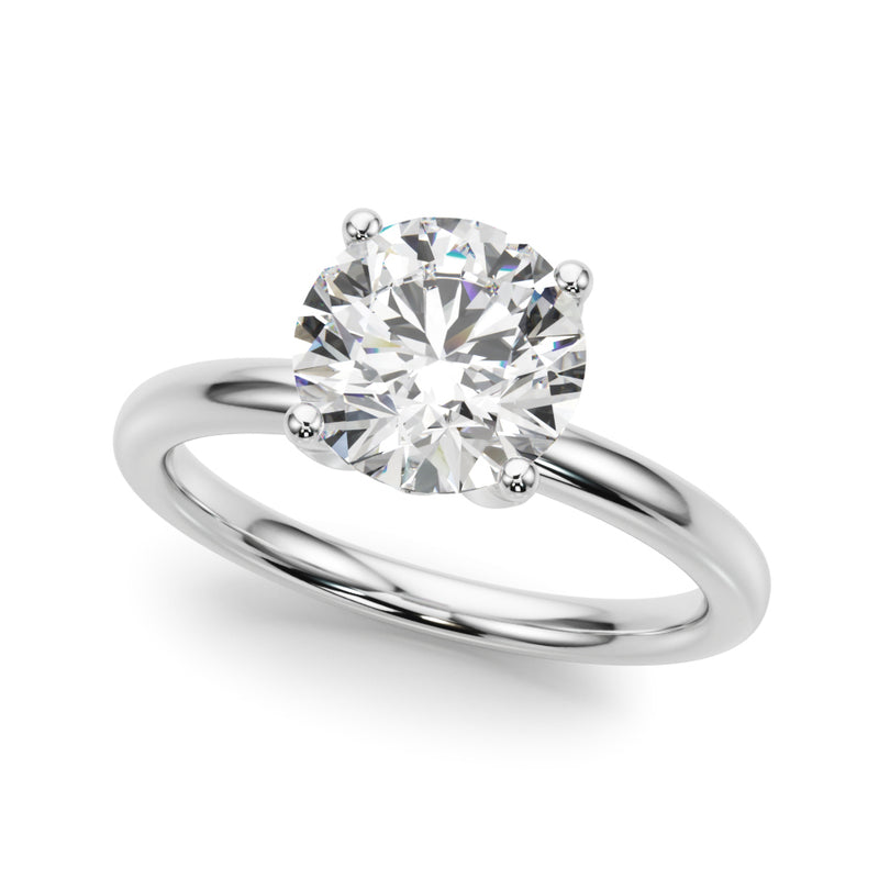 Round Engagement Ring