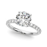 Round Engagement Ring