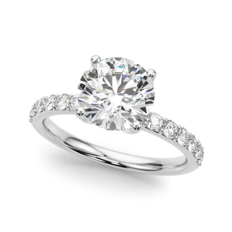 Round Engagement Ring