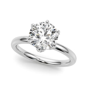 Round Engagement Ring