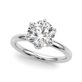 Round Engagement Ring