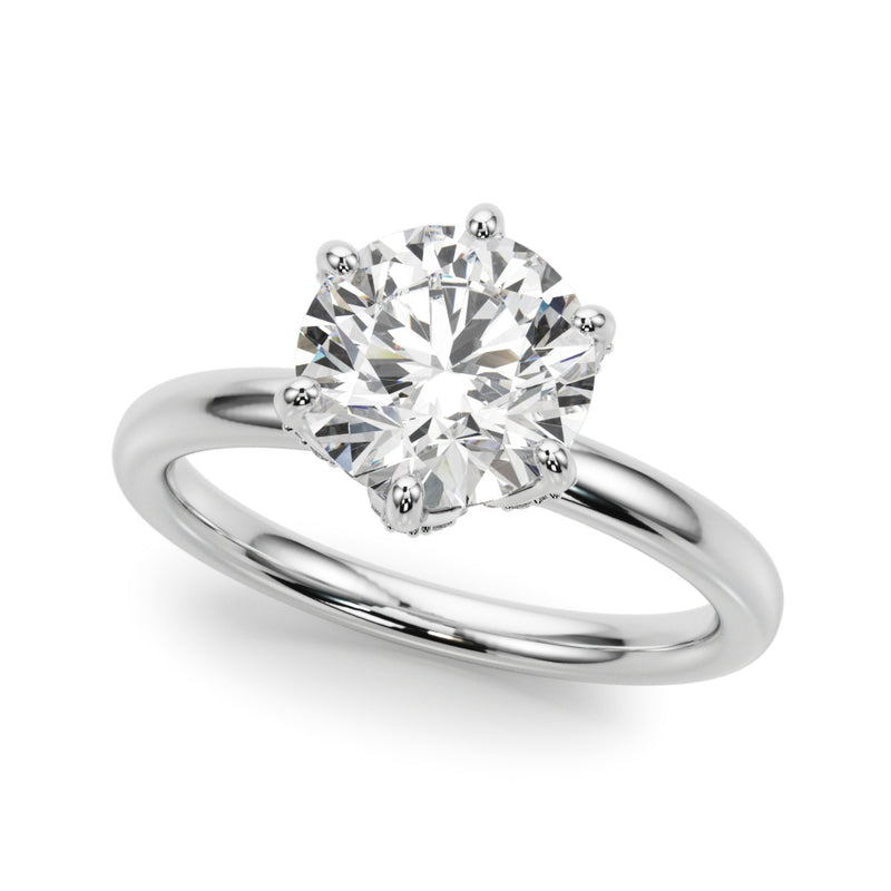 Round Engagement Ring