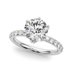 Round Engagement Ring