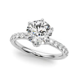 Round Engagement Ring
